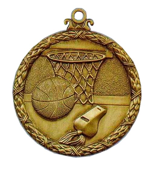 Basketball Antique Medals - M015G