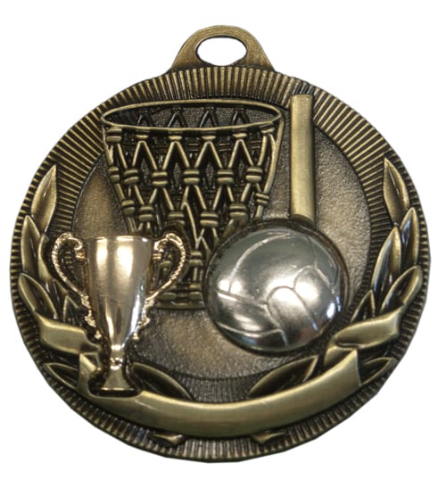 Netball 3D Medals - M807G