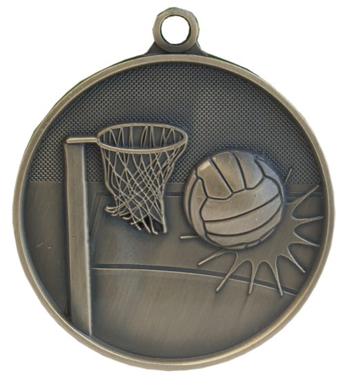 Netball Antique Medal - 70mm