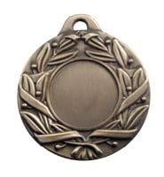 Antique Leaf & Scroll Medals - 50mm