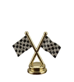 Motor Sport - chequered Crossed Flags