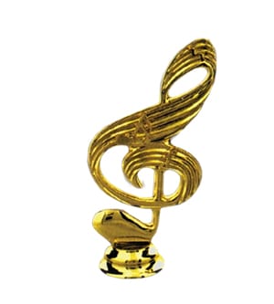 Music Treble Clef - Gold