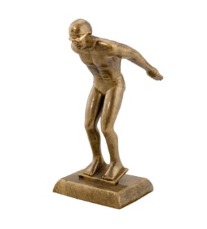 Swimmer Male - Antique Gold
