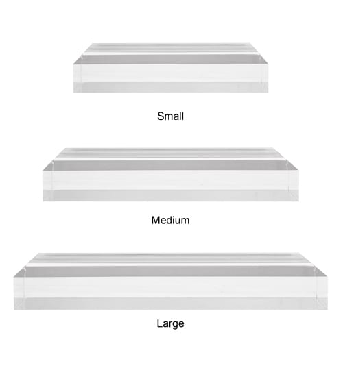 Acrylic Bevelled Bases